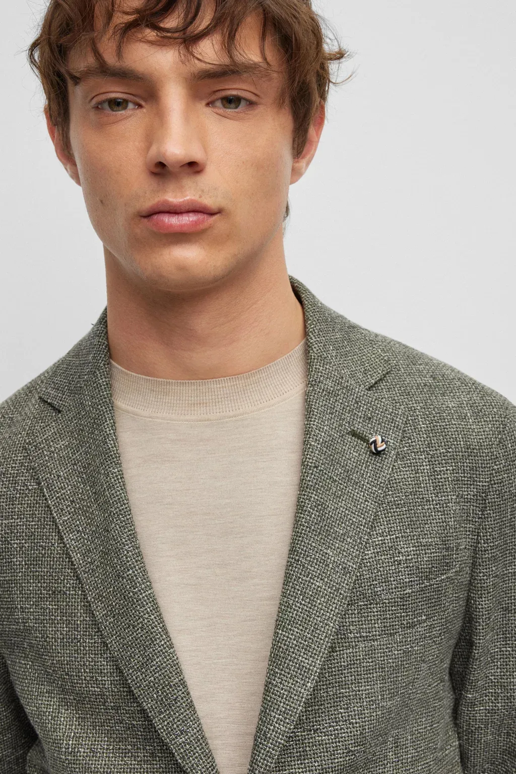 BOSS Patterned Cotton Blend Jacket C-Hanry  