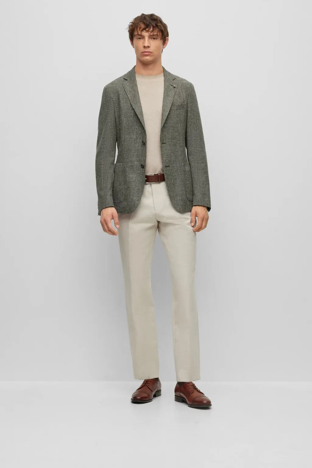 BOSS Patterned Cotton Blend Jacket C-Hanry  