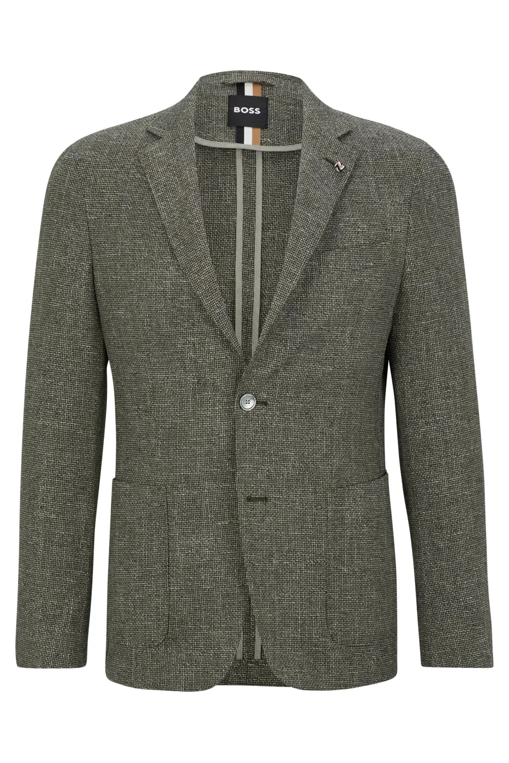 BOSS Patterned Cotton Blend Jacket C-Hanry  