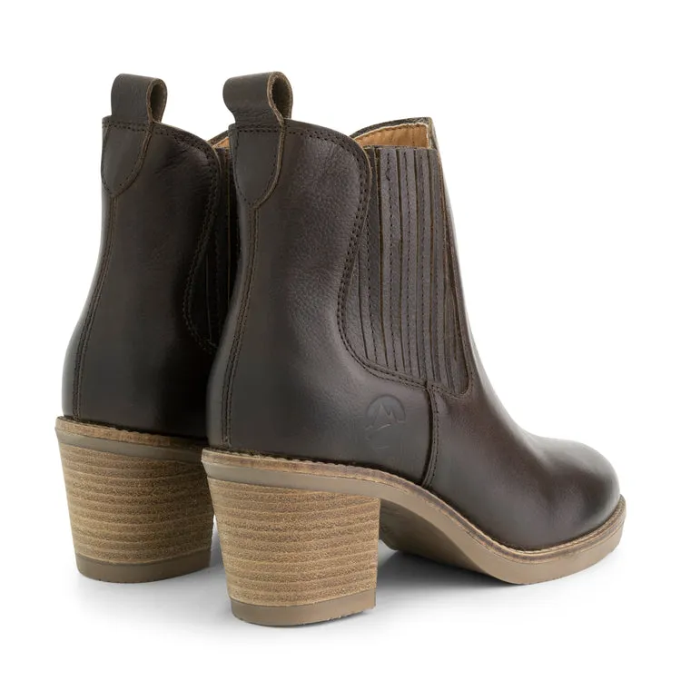Callac - Leder-Stiefeletten - Damen - Dunkelbraun