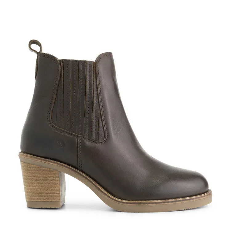 Callac - Leder-Stiefeletten - Damen - Dunkelbraun