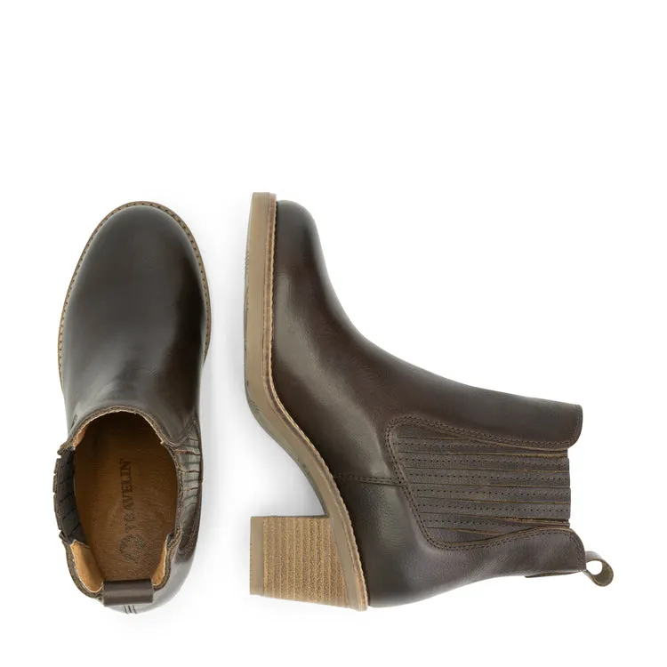 Callac - Leder-Stiefeletten - Damen - Dunkelbraun