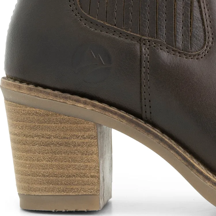Callac - Leder-Stiefeletten - Damen - Dunkelbraun