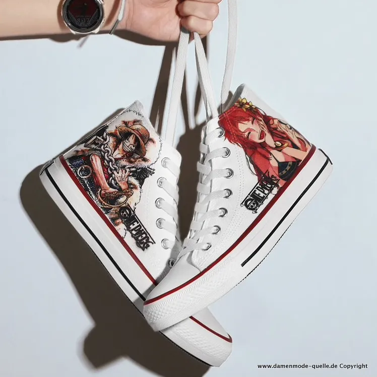 Cartoon Print Damen Turnschuhe Sneakers Vulkanisiert
