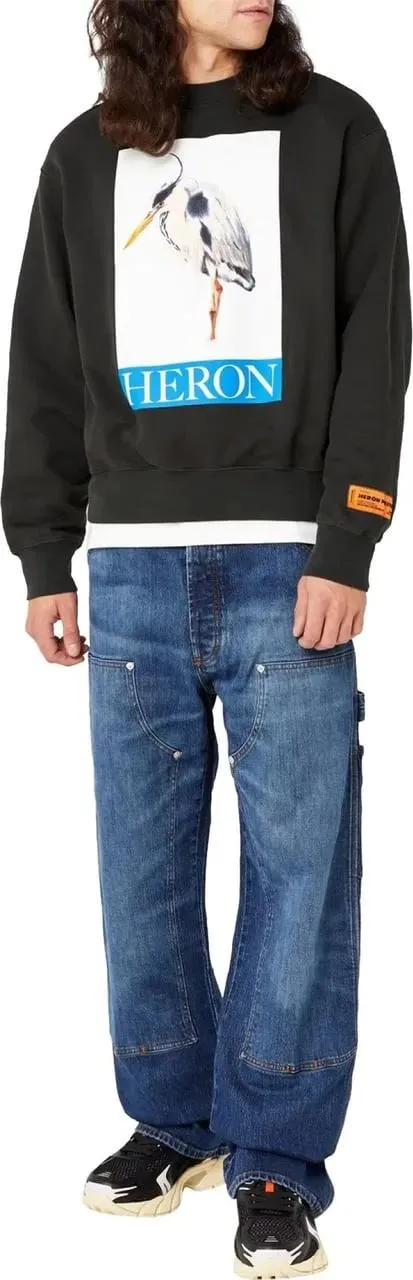   Heron Preston  Heron Bird Painted Crewneck Sweatshirt schwarz