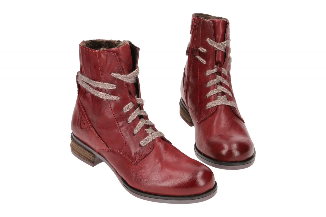 Josef Seibel Sanja 18 Damen Stiefelette rot Warmfutter