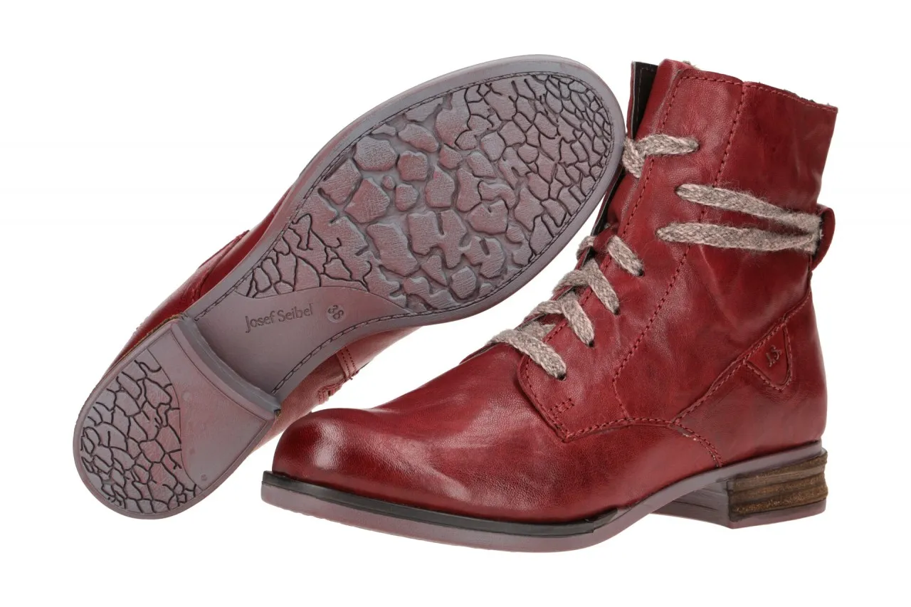 Josef Seibel Sanja 18 Damen Stiefelette rot Warmfutter