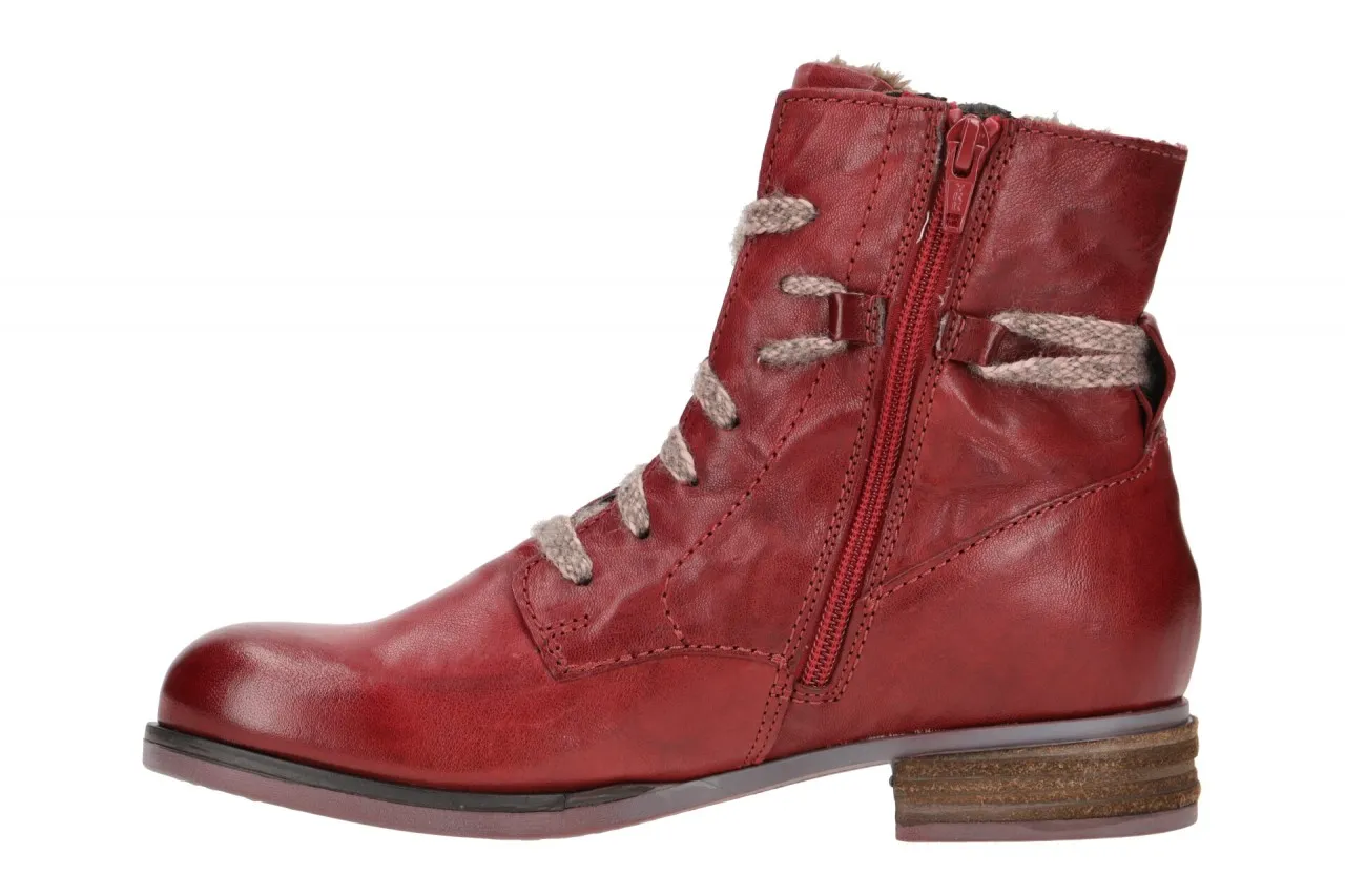 Josef Seibel Sanja 18 Damen Stiefelette rot Warmfutter