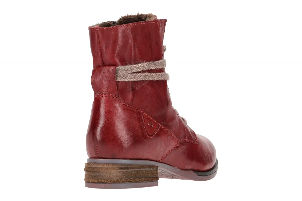 Josef Seibel Sanja 18 Damen Stiefelette rot Warmfutter