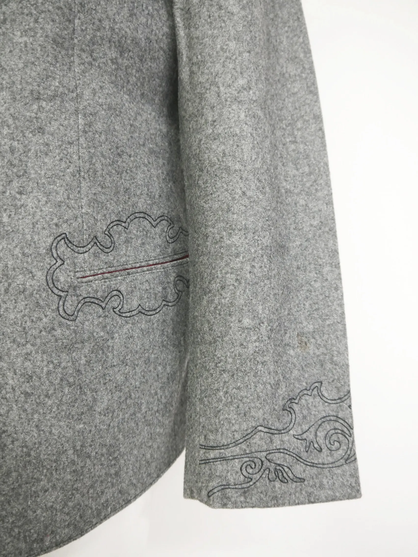 Tiroler Loden grau mit Hirschhornknopf hammer Herren Walk und Lodenjacken Gr.50