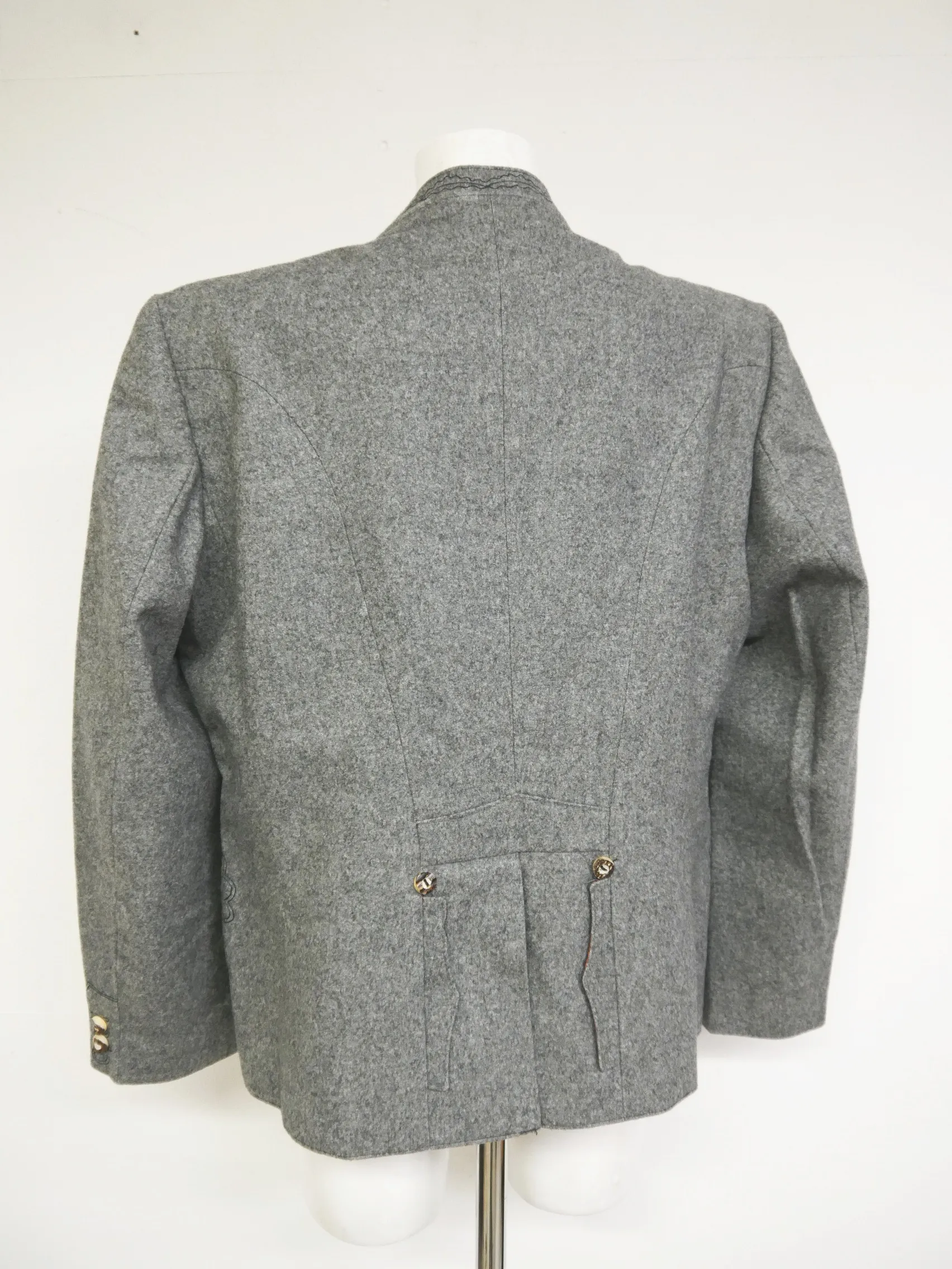 Tiroler Loden grau mit Hirschhornknopf hammer Herren Walk und Lodenjacken Gr.50